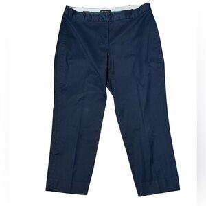 Talbots Navy Capri Pants Size 12 Stretch Classic Cropped Career